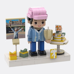 YSHomy Custom Brick Figure from Youor Photo For Birthday - Style A