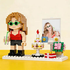 YSHomy Custom Brick Figure from Your Photo For Birthday - Style D