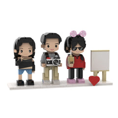 YSHomy Custom Brick Figures from Your Photo - Easel Style