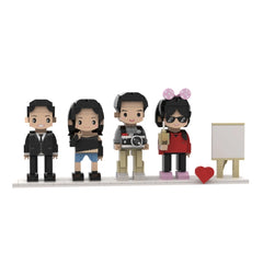 YSHomy Custom Brick Figures from Your Photo - Easel Style