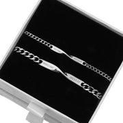 YSHomy Möbius Infinity Couple Bracelets with Personalized Text