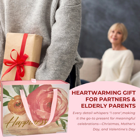 YSHomy Cashmere Flower Blanket Gift Box Set