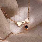 YSHomy Collana Personalizzata con Nome del Cane Placcata Oro 18K e Foto Nascosta