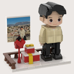 YSHomy Custom Single-Person Brick Figure from Your Photo - Gift Style
