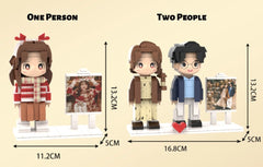 YSHomy Custom LEGO-Style Brick Portrait Kit from Your Photo