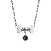 YSHomy Collana Personalizzata con Nome del Cane Placcata Oro 18K e Foto Nascosta