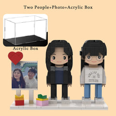 YSHomy Custom Brick Figures from Your Photo - Heart Frame