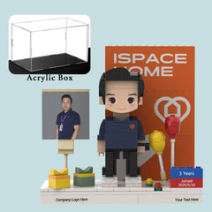 YSHomy Custom Brick Figure For Work Anniversary  - Big Background