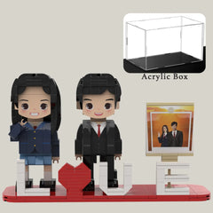 YSHomy Custom Brick Figures for Couple from Your Photo - LOVE