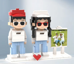 YSHomy Custom LEGO-Style Brick Portrait Kit from Your Photo