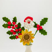 クリスマス用YSHomy かぎ針編み花セット(花瓶なし)