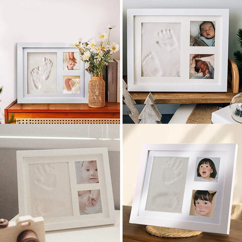 YSHomy Personalized 3D Handprint & Photo Memory Frame