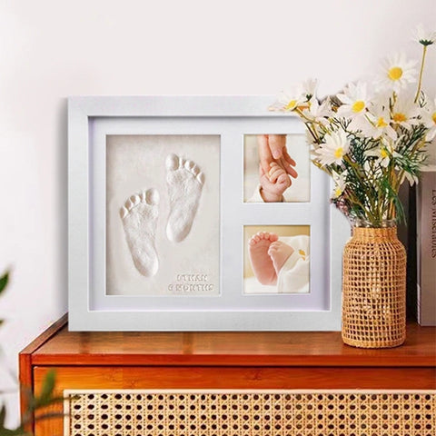 YSHomy Personalized 3D Handprint & Photo Memory Frame