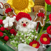 YSHomy クリスマス用かぎ針編み花ブーケ