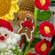 YSHomy クリスマス用かぎ針編み花ブーケ