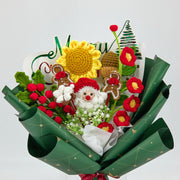 YSHomy クリスマス用かぎ針編み花ブーケ