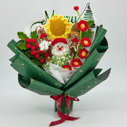YSHomy クリスマス用かぎ針編み花ブーケ