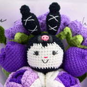YSHomy bouquet au crochet KM de roses et tulipes
