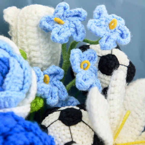 YSHomy Crochet FIFA World Cup-Themed Bouquet with Footballs