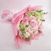 YSHomy Giant Crochet Cup-Shaped Rose Bouquet