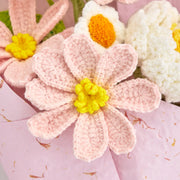 YSHomy Ramo de Flores de Peonía Galsang de Ganchillo