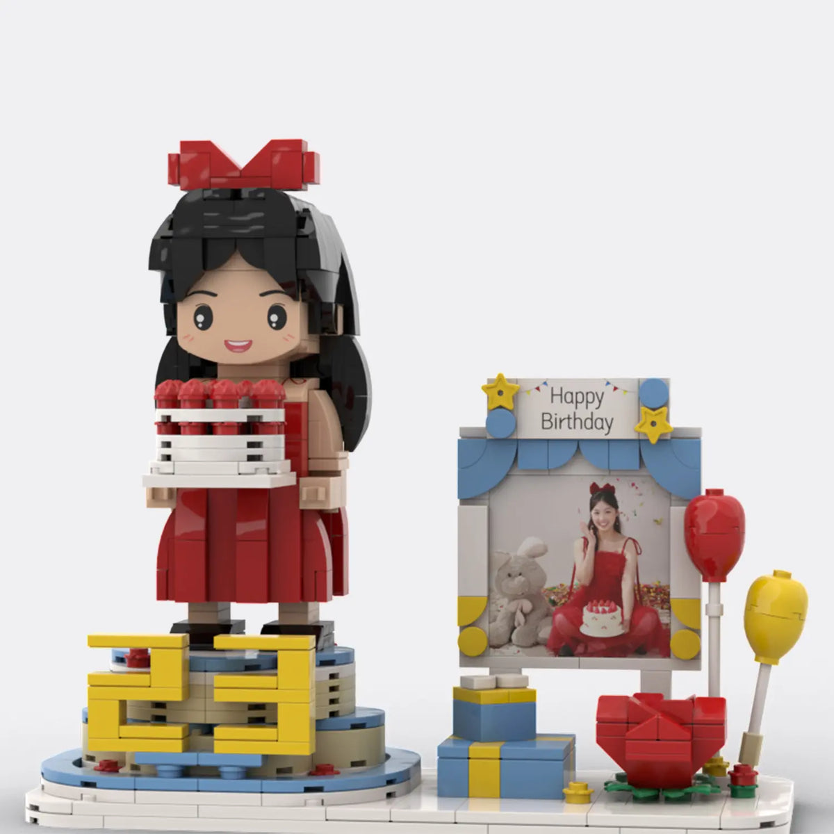 YSHomy Custom Brick Figure from Youor Photo For Birthday - Style B