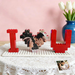 YSHomy Custom Building Bricks with Your Photo - I LOVE U