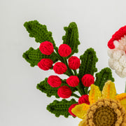 クリスマス用YSHomy かぎ針編み花セット(花瓶なし)