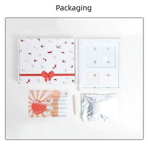 YSHomy Personalized 3D Handprint & Photo Memory Frame