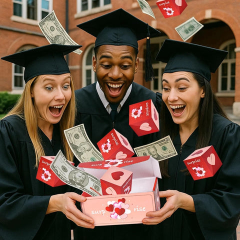 LOVE Surprise Pop Up Box with 16 PCS Exploding Pop-Up Box