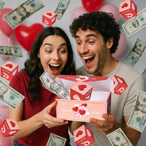 LOVE Surprise Pop Up Box with 16 PCS Exploding Pop-Up Box