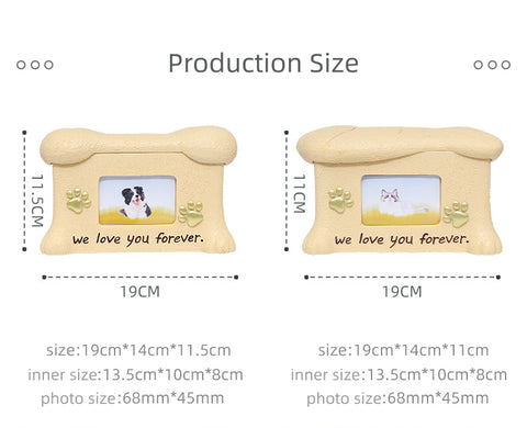 YSHomy Pet Memorial Urn with Personalized Photo