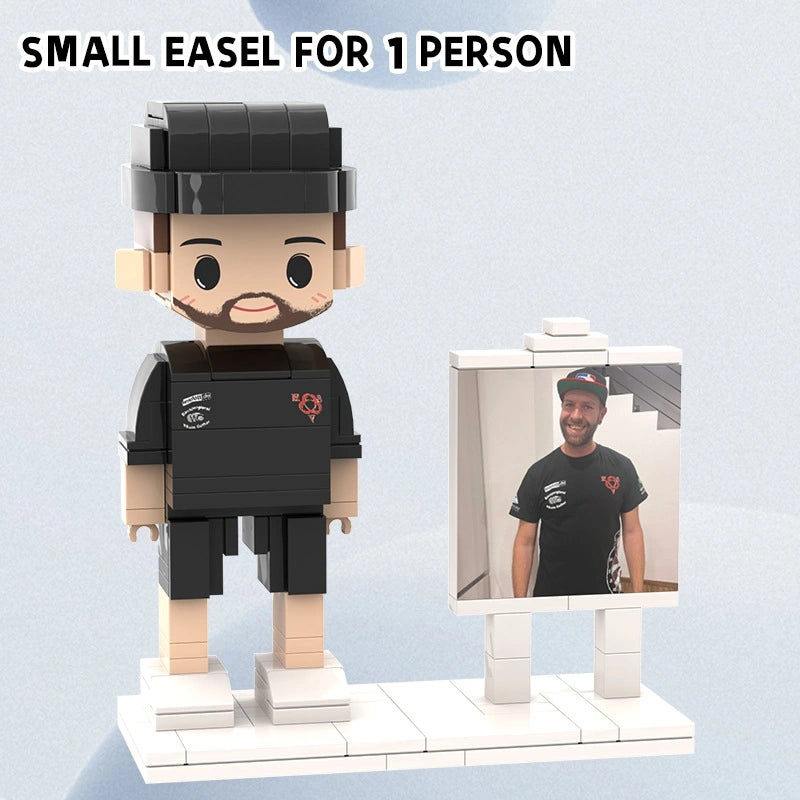 YSHomy Custom LEGO-Style Brick Portrait Kit from Your Photo