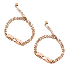 YSHomy Möbius Infinity Couple Bracelets with Personalized Text