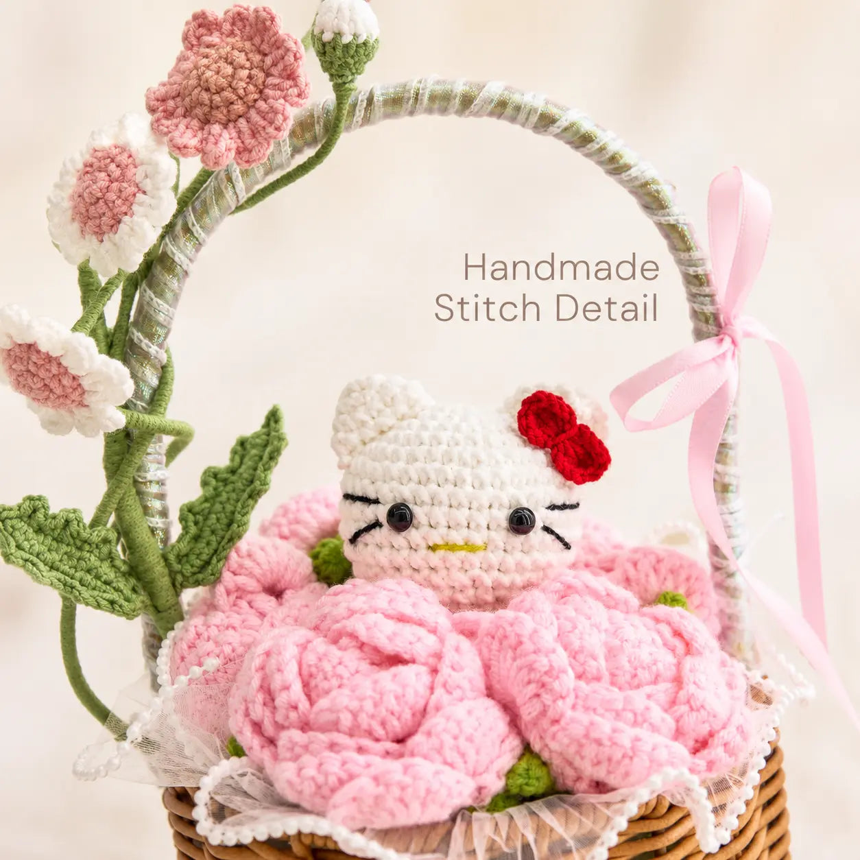YSHomy Crochet Flower Basket Set-HK & Rose – YShomy