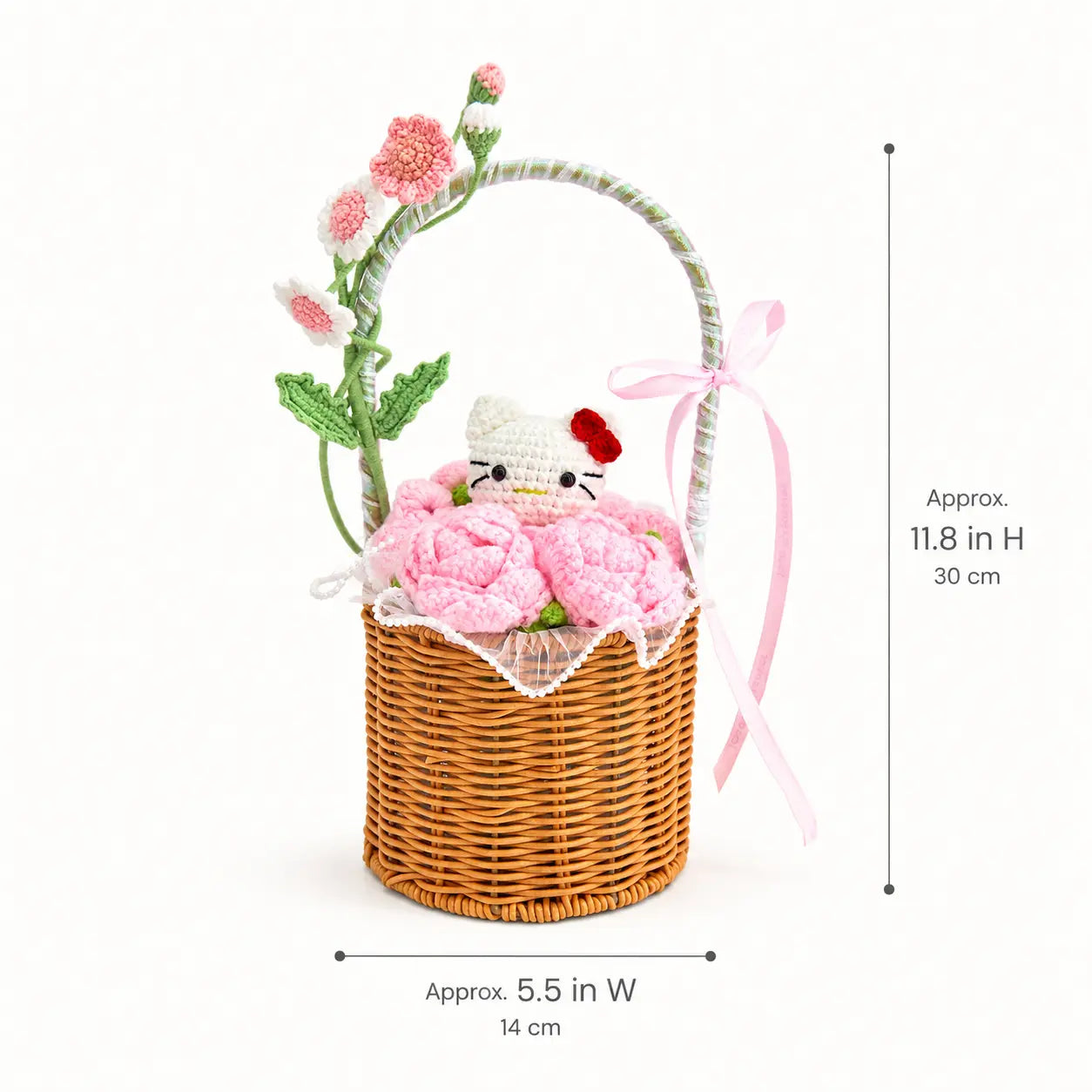 YSHomy Crochet Flower Basket Set-HK & Rose – YShomy