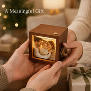 Boîte photo YSHomy personnalisée en bois avec lumière et gravure
