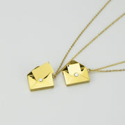 YSHomy 18K Gold-Plated Custom Love Letter Necklace