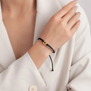 YSHomy 18K vergoldetes individuelles Armband mit verstecktem Foto/Text