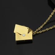 YSHomy 18K Gold-Plated Custom Love Letter Necklace