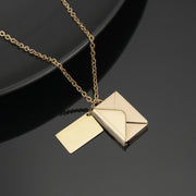 YSHomy 18K Gold-Plated Custom Love Letter Necklace