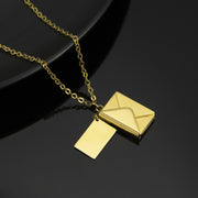 YSHomy 18K Gold-Plated Custom Love Letter Necklace