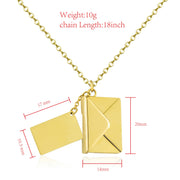 YSHomy 18K Gold-Plated Custom Love Letter Necklace