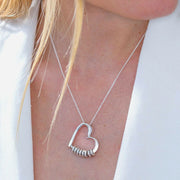 YSHomy personalisierte 18K-vergoldete Halskette mit Herzanhänger und Perle