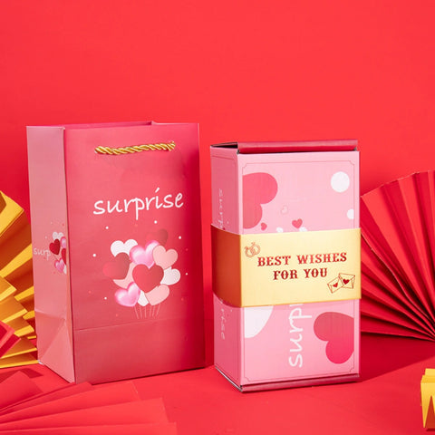 LOVE Surprise Pop Up Box with 16 PCS Exploding Pop-Up Box