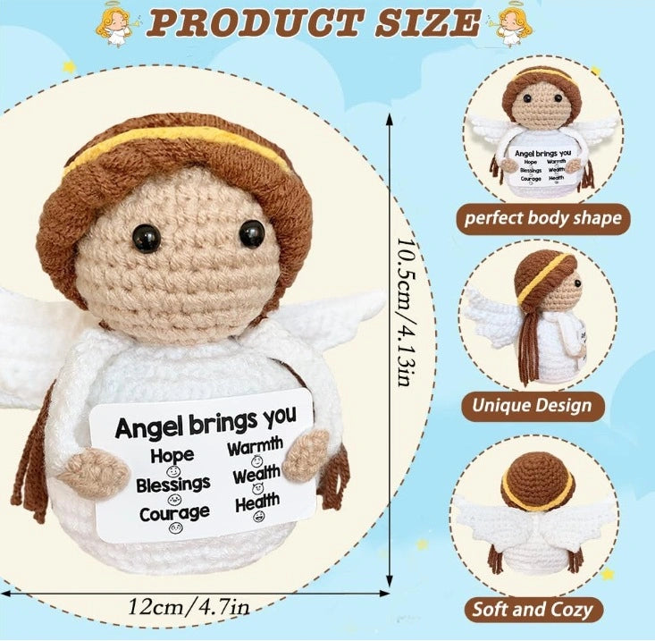 YSHomy Emotional Support Crochet Angel Toy