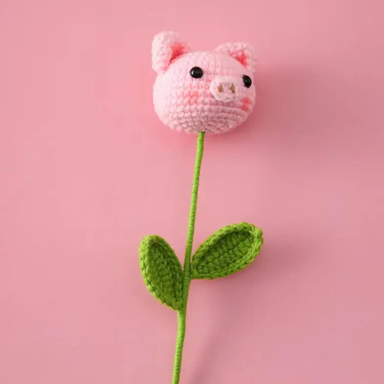 YSHomy Crochet Flowers of Cute Animal Head