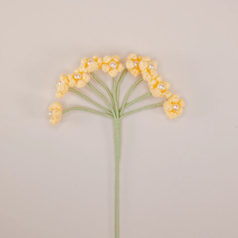 Aliento de bebé de ganchillo, flores de ganchillo, conjunto de 3, ramo de flores hecho a mano, regalo de flores, flor de punto, flor rosa rubor, regalo del día de San Valentín