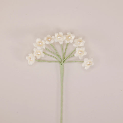 Aliento de bebé de ganchillo, flores de ganchillo, conjunto de 3, ramo de flores hecho a mano, regalo de flores, flor de punto, flor rosa rubor, regalo del día de San Valentín