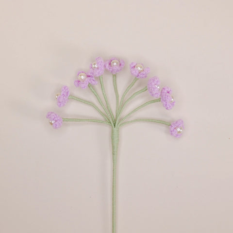 Aliento de bebé de ganchillo, flores de ganchillo, conjunto de 3, ramo de flores hecho a mano, regalo de flores, flor de punto, flor rosa rubor, regalo del día de San Valentín